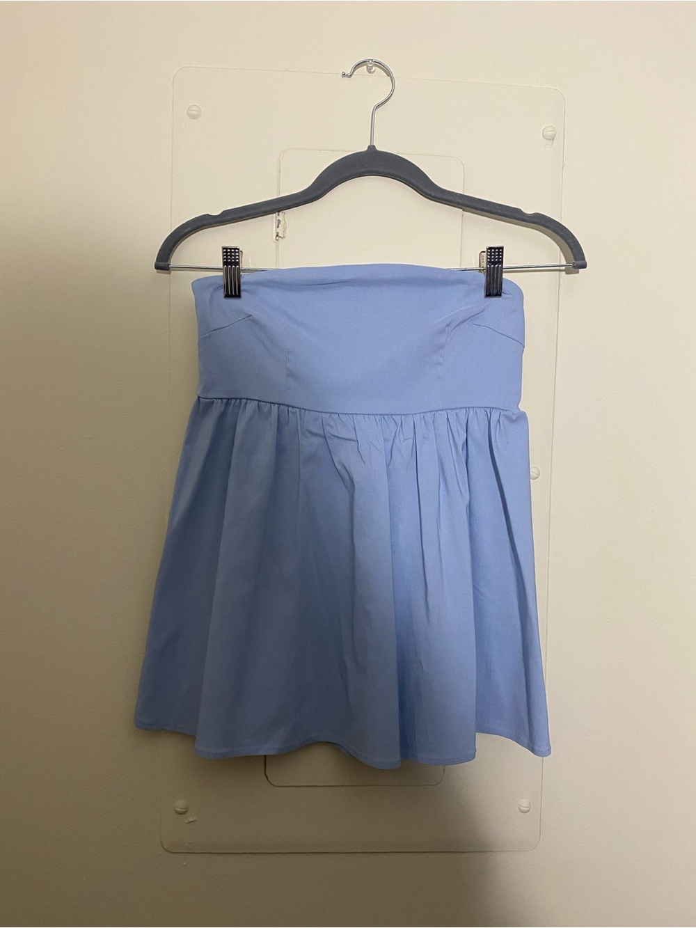 Amazon Light Blue Strapless Top